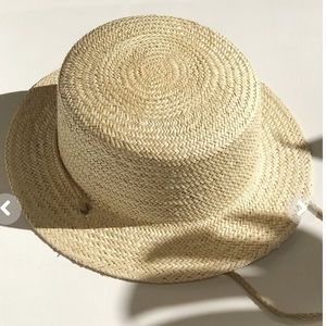Lack of color straw kids hat
